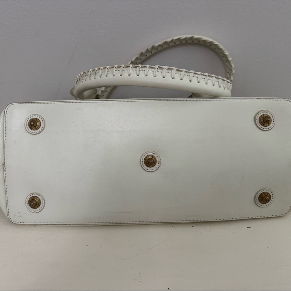 Roberto Cavalli 2000 White Leather Python Print H… - image 6